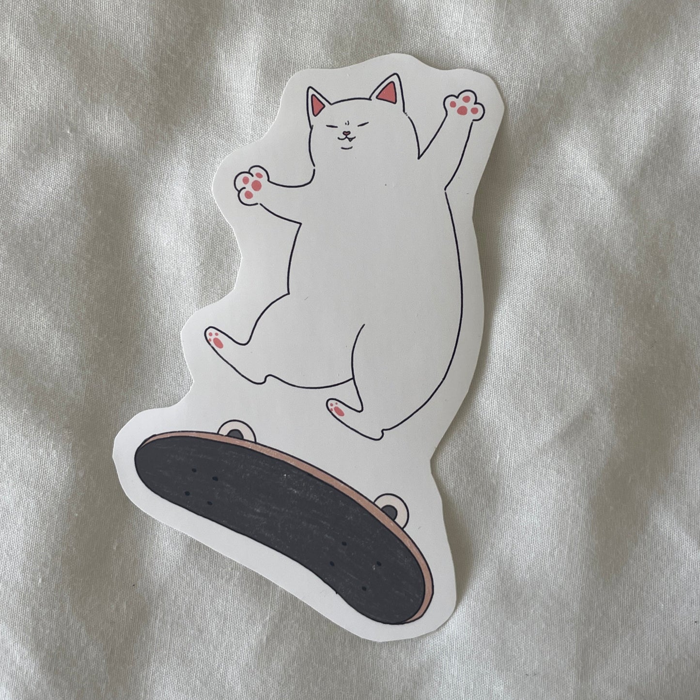 Skate Board Cat
