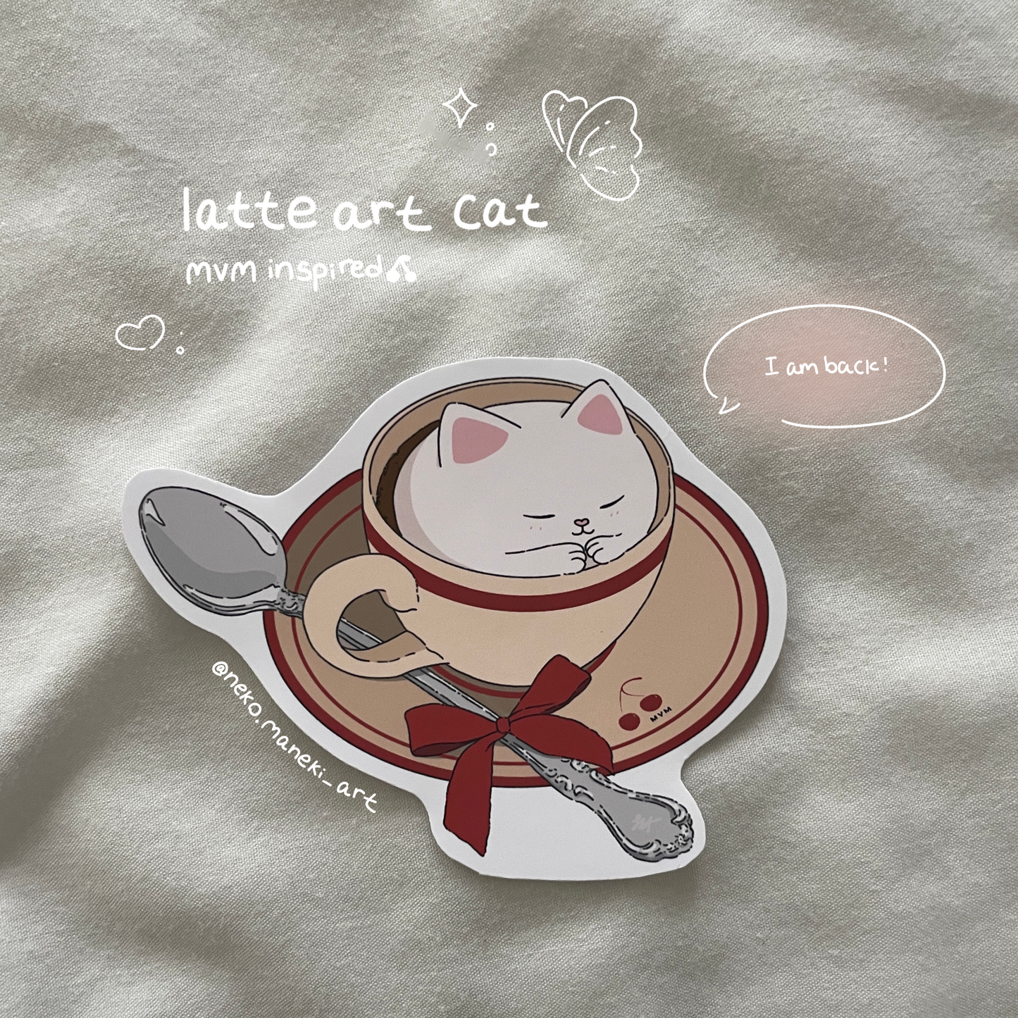 Latte Art Cat