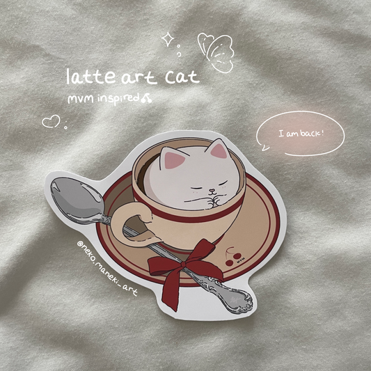Latte Art Cat